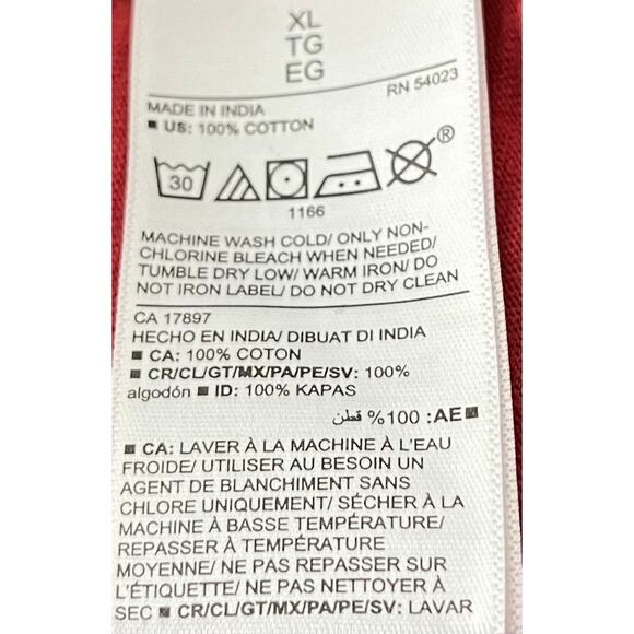 OLD NAVY SOFT WASHED LONG SLEEVE POLO SHIRT, MENS, XL, DARK/BURNT ORANGE - Picture 11 of 11